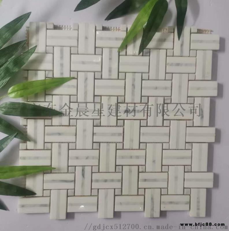 天然石材馬賽克藝術(shù)拼花墻地磚