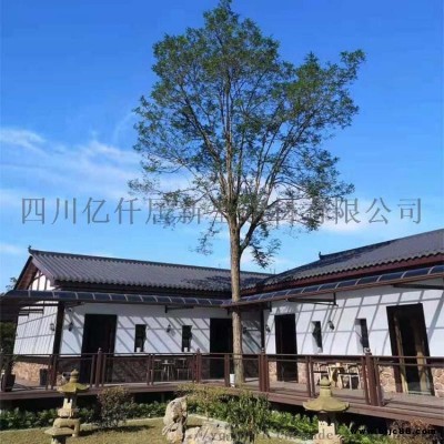 抗紫外線仿古筒瓦 吸水率為零耐候性航空材質(zhì)青筒瓦