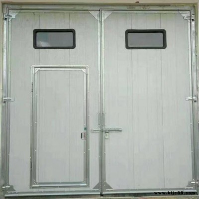 鑫眾誠  保溫平開門 夾芯板保溫門 工業平開門 彩板大門 大型工業門 電動平開門 車間大門