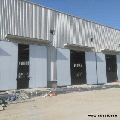 保溫平移門夾芯板保溫門 工業平移門 彩板大門 大型工業門 電動平移門 車間大門