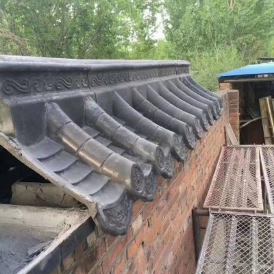 淞山古建 圍墻瓦 古建瓦 青瓦批發(fā) 仿古建筑屋頂圍墻帽屋檐裝飾瓦