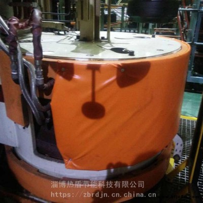 硫化機保溫套 可重復使用隔熱套 可拆卸隔熱套 氣凝膠保溫衣 節能降耗 淄博熱盾 定制