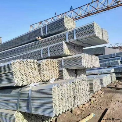 現貨供應Q235B熱軋角鋼 鋼結構建筑用鍍鋅角鋼 沖孔貨架用角鋼