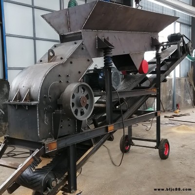 移動式花崗巖制砂機 昂信600600型移動式石英砂制砂機 一次成型