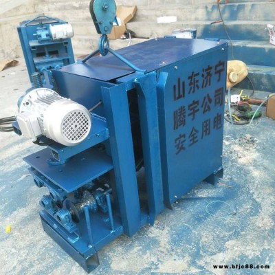 四輪驅動橡膠管穿管機濟寧騰宇供應 橋梁穿棒機中鐵預制箱梁穿束機