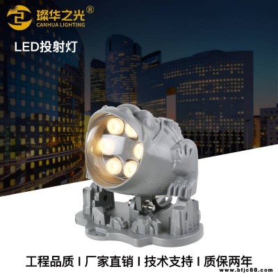LED金蟾射燈壓鑄鋁投光燈戶外防水別墅庭院假山景觀射樹燈