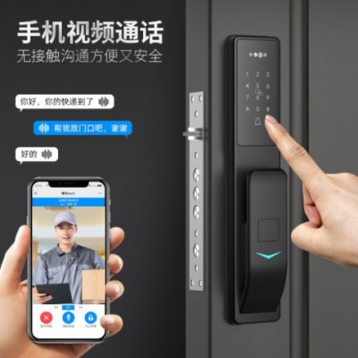 博克3D人臉識別指紋鎖智能門鎖可視對講指紋鎖全自動密碼鎖K6系列