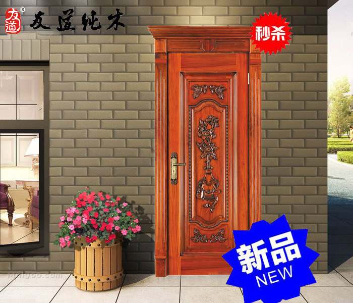 常州橡木實木門定做包安裝示例圖2