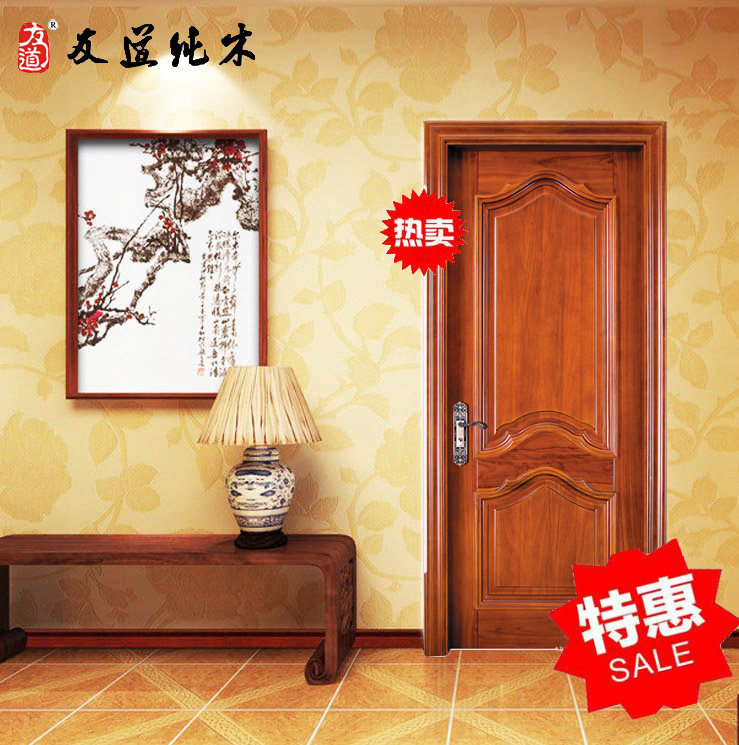 江陰別墅實木門定做包安裝示例圖2