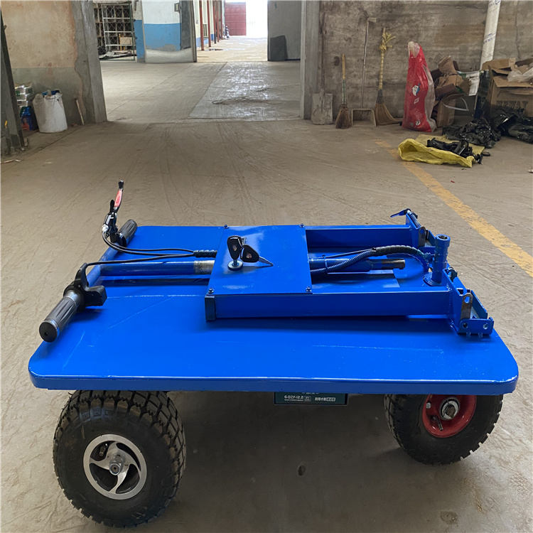 物料運(yùn)輸電動(dòng)平板車 挖掘機(jī)運(yùn)輸半掛車 工廠拉貨搬運(yùn)車  江承