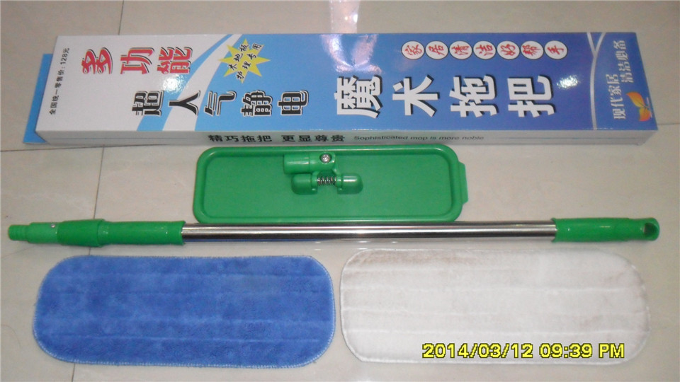 供應(yīng)民樂(lè)牌靜電拖把 魔術(shù)拖把 木地板專用拖把 貼牌加工示例圖7