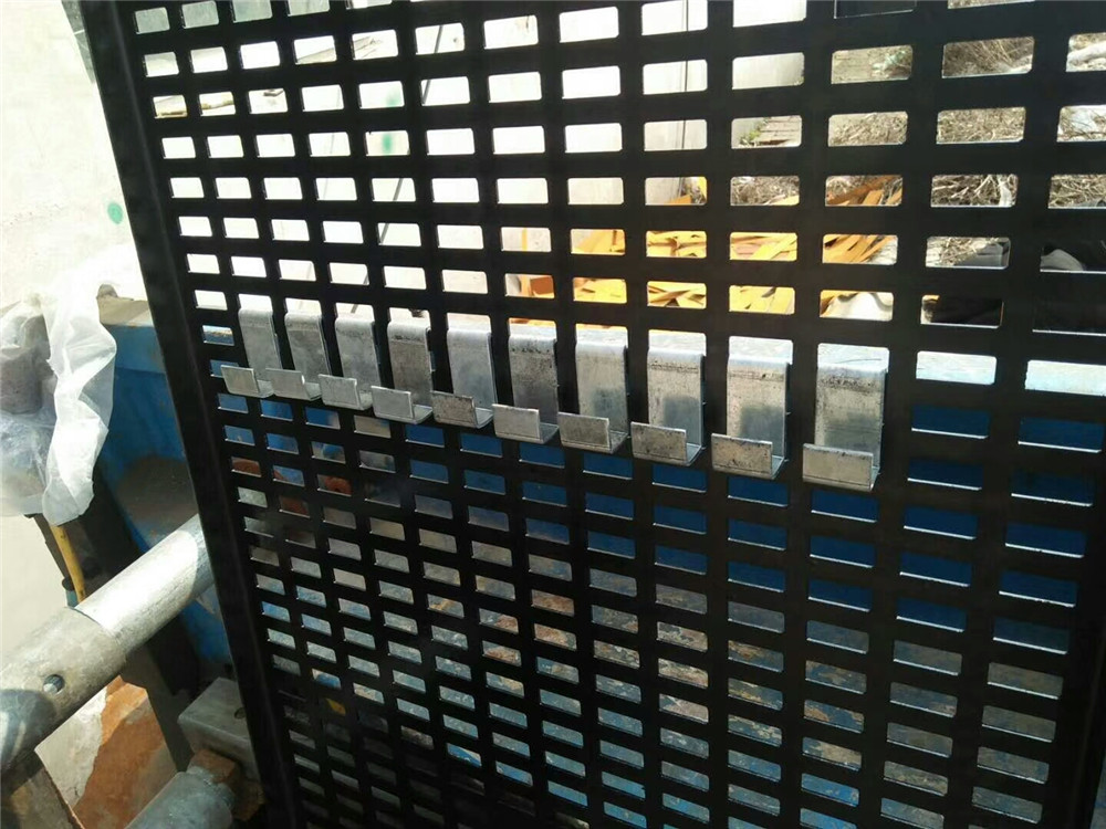 黑色瓷磚掛板廠家 不銹鋼沖孔網板 黑色地磚樣品展示架