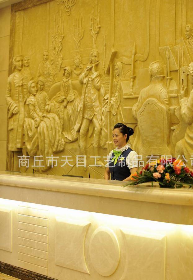 廠家直銷砂巖浮雕 中式砂巖浮雕背景墻示例圖5