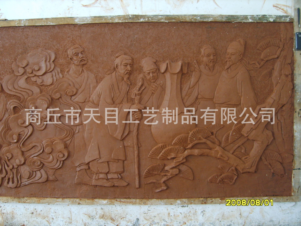 砂巖雕塑,砂巖浮雕壁畫,砂巖花盆示例圖7