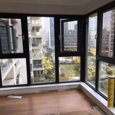 廠家批發鋁合金門窗 6063T5原生鋁斷橋鋁系統窗 隱形鉸鏈內開內倒