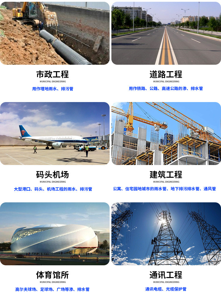 廠家定制各種規格 pe給水自來水管 110 160 32 直銷高密度排水管示例圖14