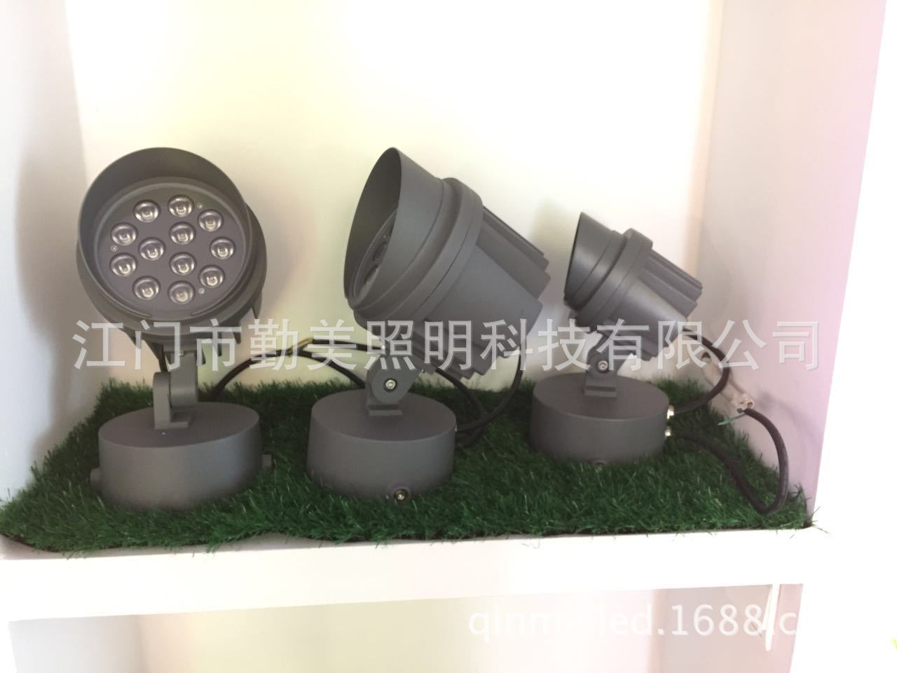 供應12*3W科銳燈珠LED投光燈/27W大功率投光燈/外墻防水射燈示例圖4