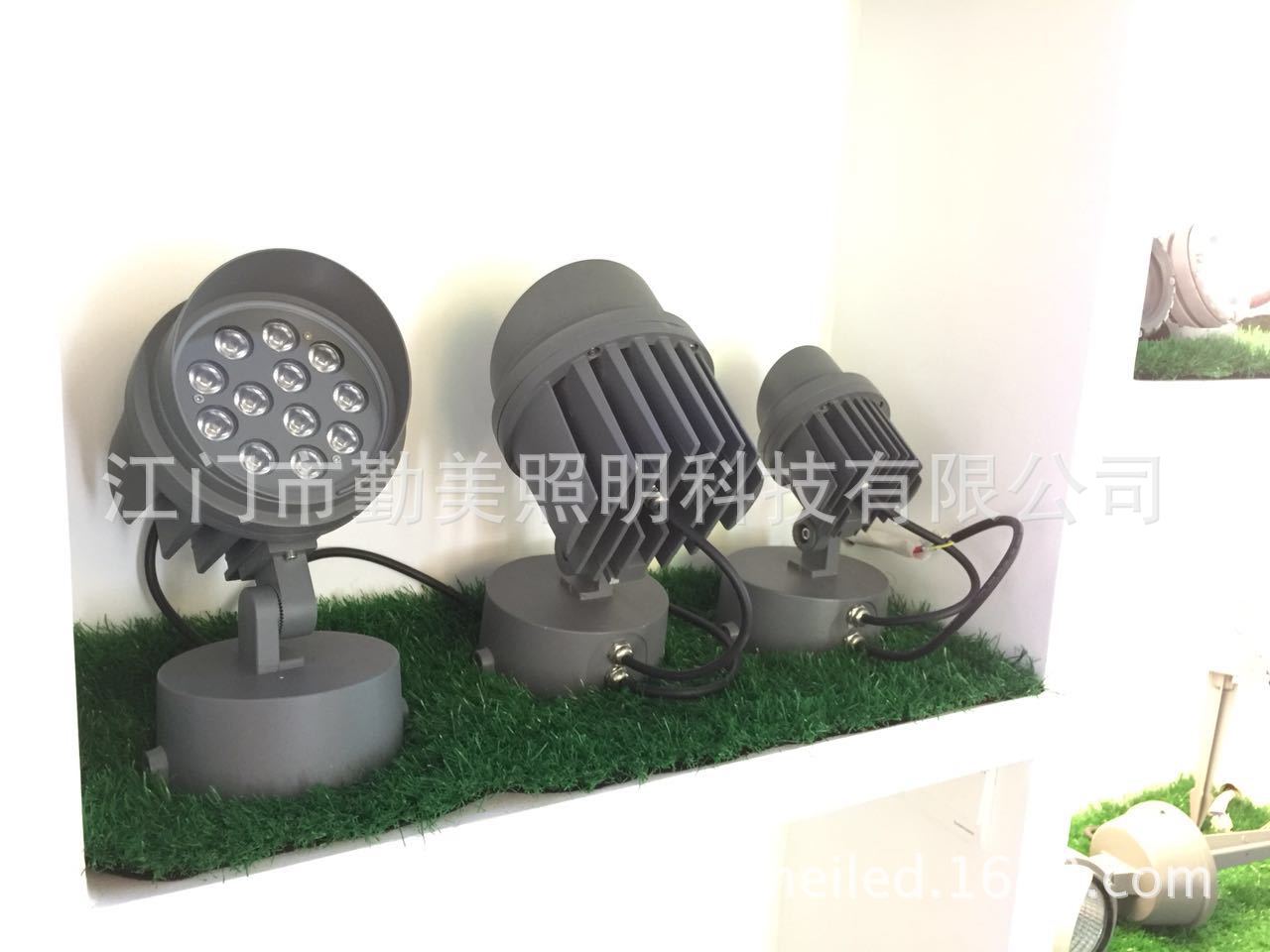 供應12*3W科銳燈珠LED投光燈/27W大功率投光燈/外墻防水射燈示例圖2