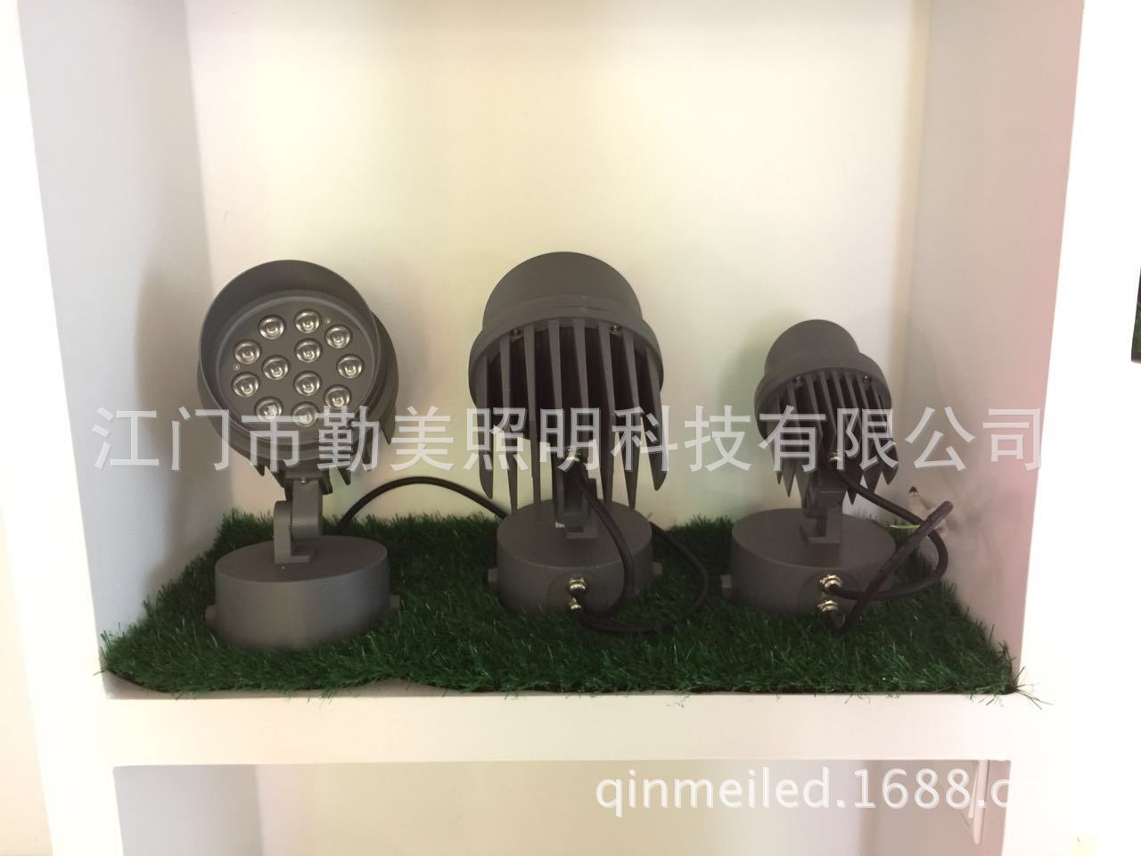 供應12*3W科銳燈珠LED投光燈/27W大功率投光燈/外墻防水射燈示例圖3