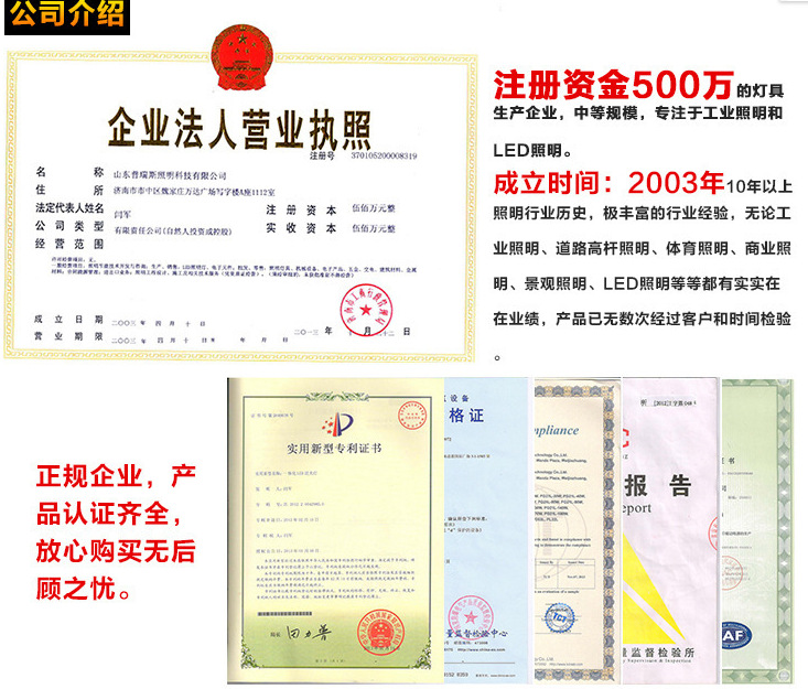 貼片式高光效LED投光燈10W泛光燈體育場燈庭院照明燈隧道投光射燈示例圖10