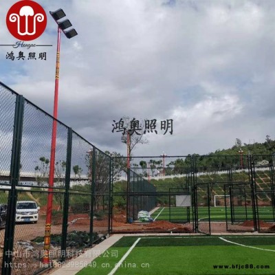 清遠(yuǎn)標(biāo)準(zhǔn)籃球場燈光設(shè)計 8米球場led雙向投光燈 籃球場燈光施工方案