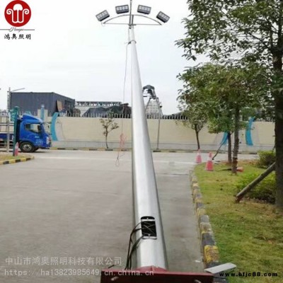 惠州球場6米-15米燈桿 圓形馬路廣場照明燈柱300WLED投光燈泛光燈
