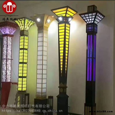 led景觀燈方形燈3米4米5米戶外景觀燈中式景觀燈柱庭院燈