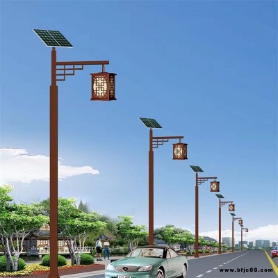 太陽能庭院燈 綠森芒 仿古LED戶外智慧路燈 生產廠家