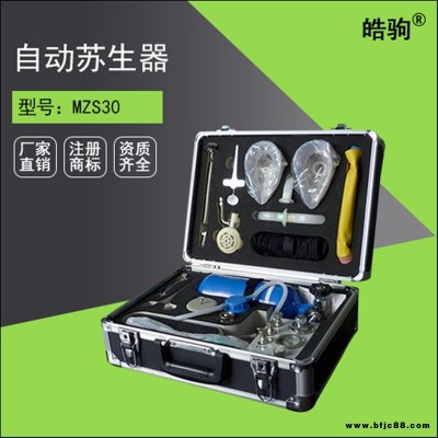 MZS-30自動蘇生器 皓駒供應 自動蘇生器價格 礦用自動蘇生器 自動進行人工呼吸或輸氧的急救器具