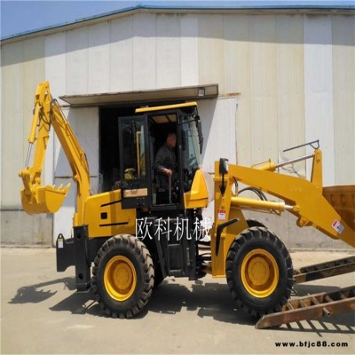 小型挖沙鏟運石子兩頭忙 園林種植挖掘裝載兩頭忙 歐科道路施工用挖掘裝載機