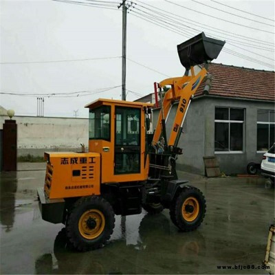 供應(yīng)全新四輪小型裝載機 910型建筑工地裝載機 1T農(nóng)用糧食裝載機志成機械