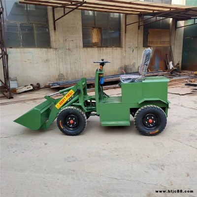 工地施工鏟料車 四驅(qū)電動裝載機  農(nóng)用果園養(yǎng)殖場裝載機 微型電動裝載機