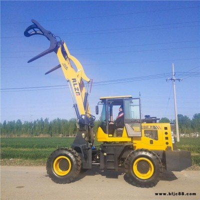 日力重工 輪式抓木裝載機(jī)940 四驅(qū)抓木機(jī) 新款后機(jī)罩 支持定做