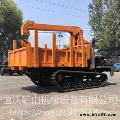 恒沃山區履帶隨車吊 橡膠履帶隨車起重機 越野式履帶自卸式隨車吊