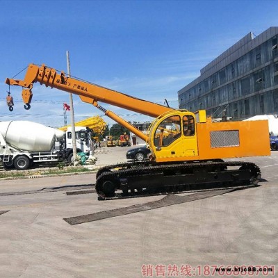 10噸伸縮履帶式起重機10噸履帶吊車復(fù)雜路面起重作業(yè)