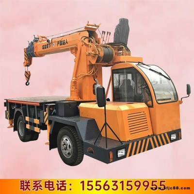 自制自備吊吊機 平板隨車吊 自制折臂吊 汽車起重機自制吊車  液壓1噸起重機久勝機械