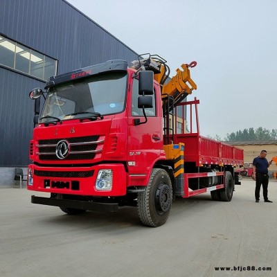 恒沃國六藍牌折臂吊車 工程建筑折臂平板吊 東風折臂式隨車起重機