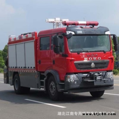 消防車價格,江特JDF5130TXFJY120型搶險救援消|防車,裝隨車起重機,絞盤,照明系統