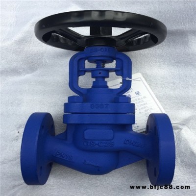 波紋管截止閥  波紋管密封截止閥WJ41H  波紋管法蘭截止閥  蒸汽截止閥  鑄鋼截止閥