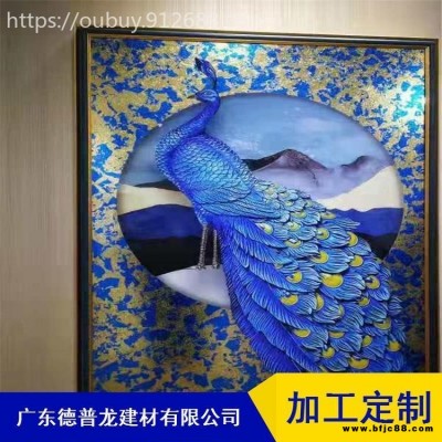 寫字樓3D彩繪鋁單板吊頂 UV彩繪立體鋁單板 辦公樓600板彩繪鋁扣板