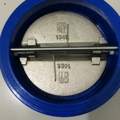 DH77X-10對夾式蝶形止回閥球墨鑄鐵材質適用溫度-10C-120C