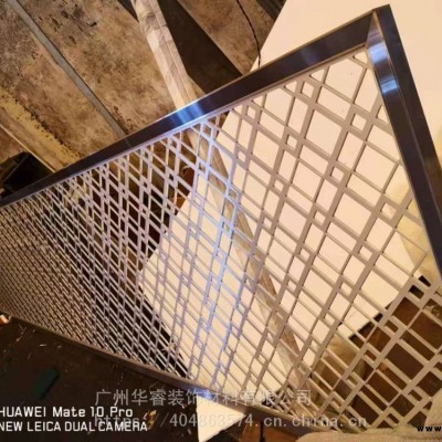 不銹鋼金屬隔斷木紋，玫瑰金花格 屏風隔斷 專業(yè)金屬浮雕 水切割加工