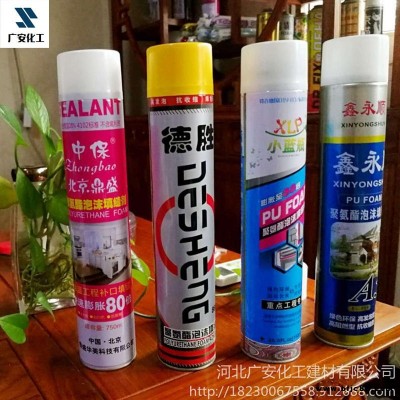 發(fā)泡膠 泡沫膠 填縫劑門窗現(xiàn)貨 家用空調(diào)孔密封防水堵洞聚氨酯發(fā)泡劑 廣安化工