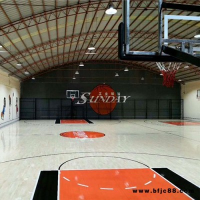 萊陽籃球場木地板施工_體育館實木地板品牌_歐氏地板
