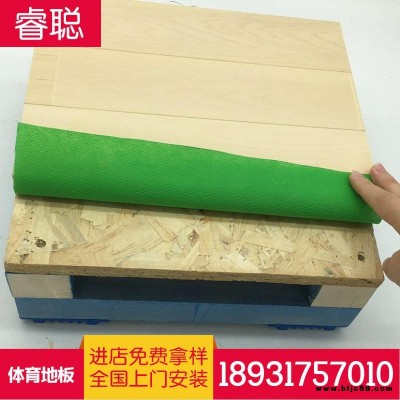 睿聰  籃球館木地板廠家  減震耐磨   體育館木地板   舞蹈教室實(shí)木地板