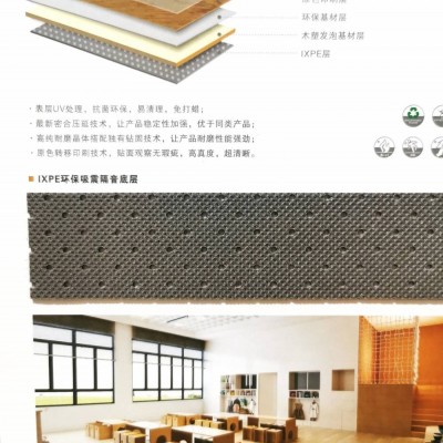 【EUYOPIA】歐萊寶木紋塑膠地板-帶吸音墊的地板【支持定制生產(chǎn)】