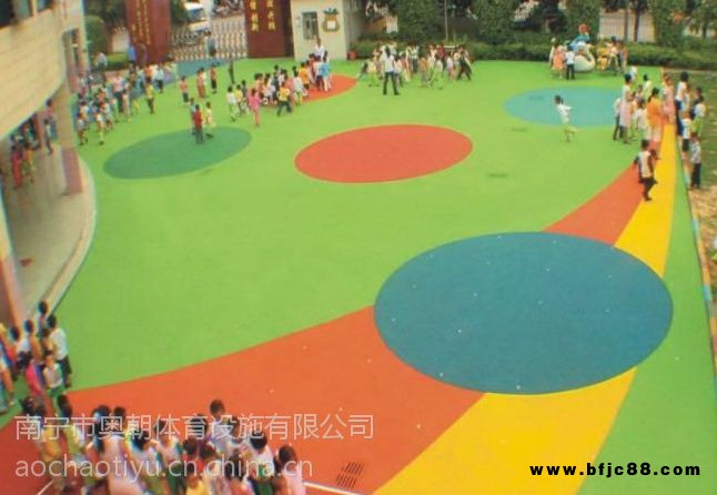 南寧奧朝體育幼兒園塑膠地板批發與專業施工