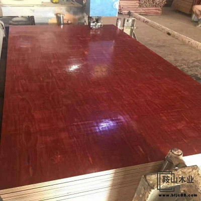 紅模板覆膜酚醛膠模板耐曬裝模用建筑高層板建筑膠合板