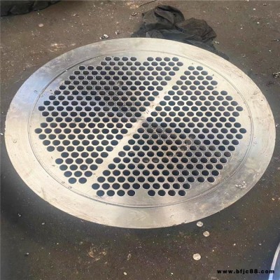 河北大口徑換熱器管板實體廠家 弘明