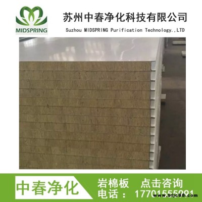 貴州A級防火巖棉夾芯板 貴州機制巖棉防火彩鋼板 貴州機制巖棉潔凈板 貴州手術室巖棉彩鋼防火潔凈板 防火彩鋼巖棉夾芯板